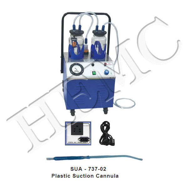 SUCTION UNIT, TWIN BOTTLE (22-25 ltr/min.)