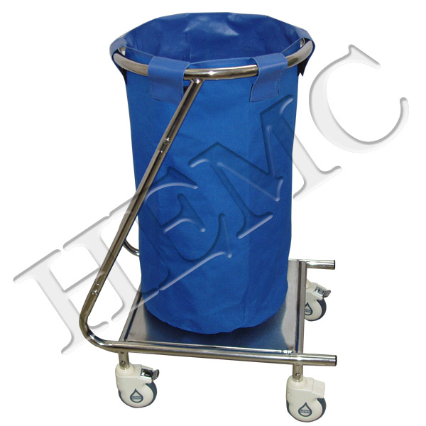 LINENHAMPER TROLLEY WITH INCLINED FRAME