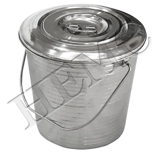 BUCKET WITH LID, S.S.
