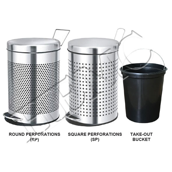 UTILITY CAN WITH PERFORATIONS