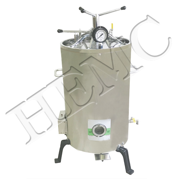 VERTICAL HIGH PRESSURE AUTOCLAVE, RADIAL LOCKING LID, MANUALLY OPERATED