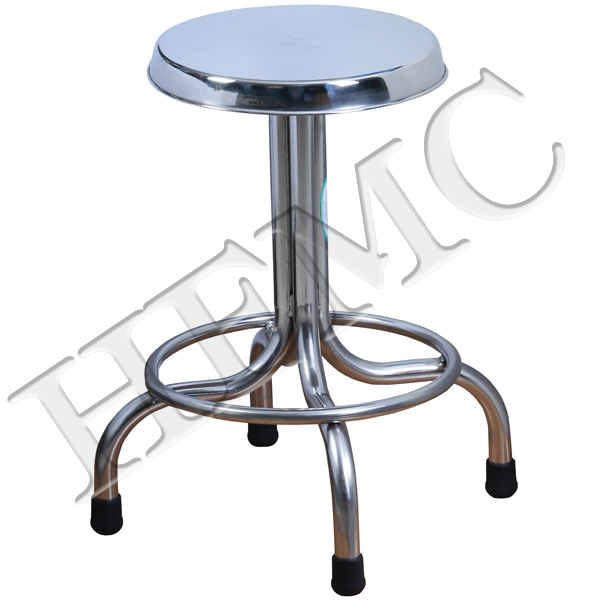 PATIENT’S STOOL, 4 LEGGED, REVOLVING S.S.