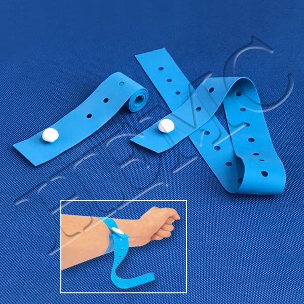 TOURNIQUET, RUBBER STRAP WITH BUTTON